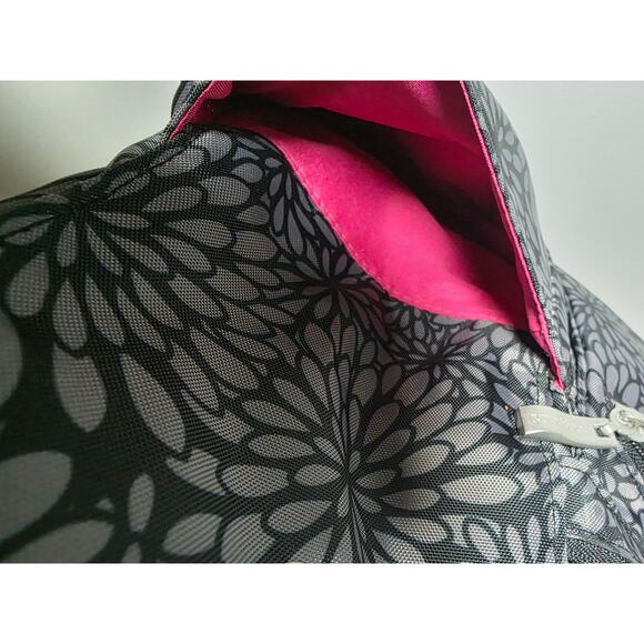 Baggallini Modern Classic Everywhere Midnight Blossom Crossbody Bag Purse Pink - Picture 3 of 11